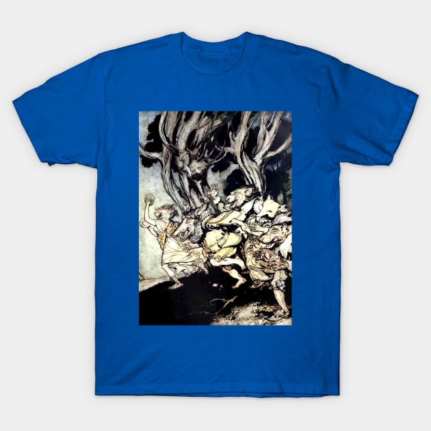 Riotous Noise - Arthur Rackham T-Shirt by forgottenbeauty